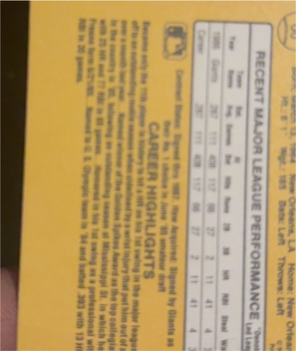 1987 Donruss #436 Jose Uribe — front