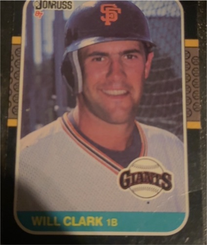 1987 Donruss #87 Will Clark — front