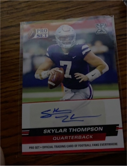 2022 Pro Set Leaf Rookie #Skylar Thompson — front