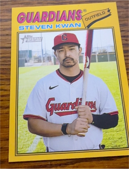 2023 Topps Heritage Steven Kwan — front