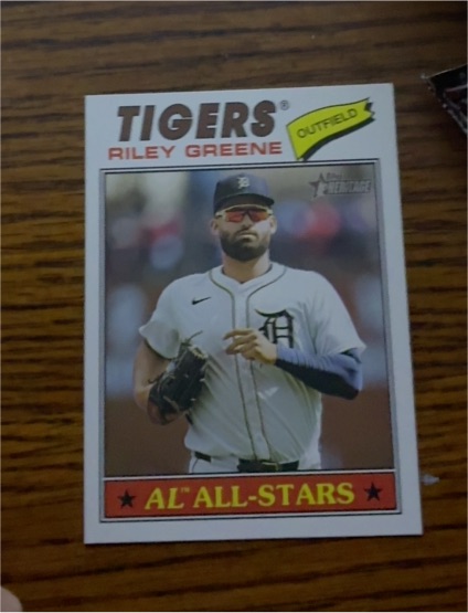 2022 Topps Heritage AL All-Stars Riley Greene — front