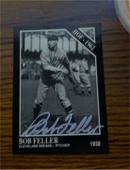 1938 Bob Feller Cleveland Indians Pitcher — front