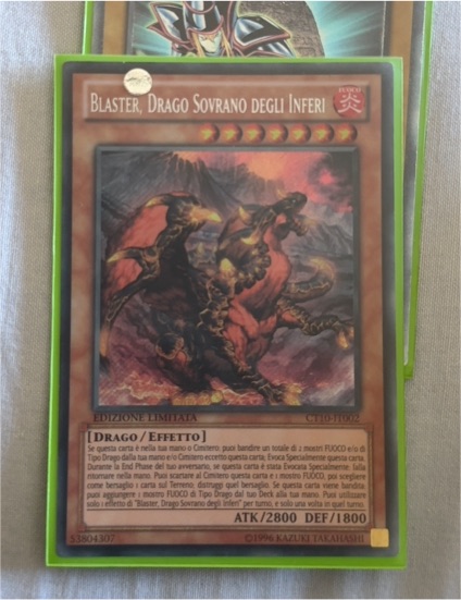 1996 Yu-Gi-Oh! CT10-IT042 Blaster, Drago Sovrano degli Inferi — front