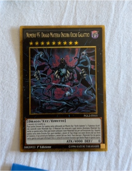 Numero 95: Drago Materia Oscura Occhi Galattici — front
