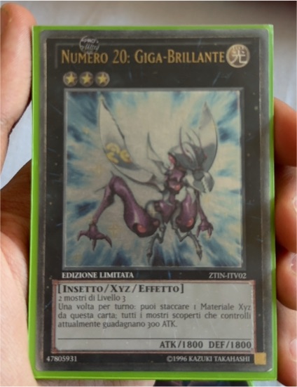 1996 Yu-Gi-Oh! ZTIN-ITV02 Numero 20: Giga-Brillante — front
