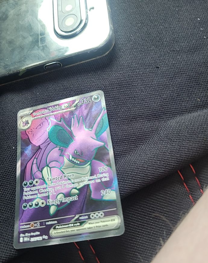 2013 Pokémon Black & White Plasma Storm #237 Team Rocket's Nidoking EX — front