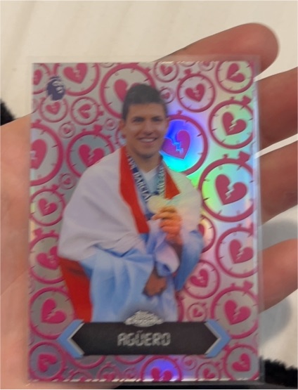 2021 Topps UEFA Champions League Chrome #Agüero — front