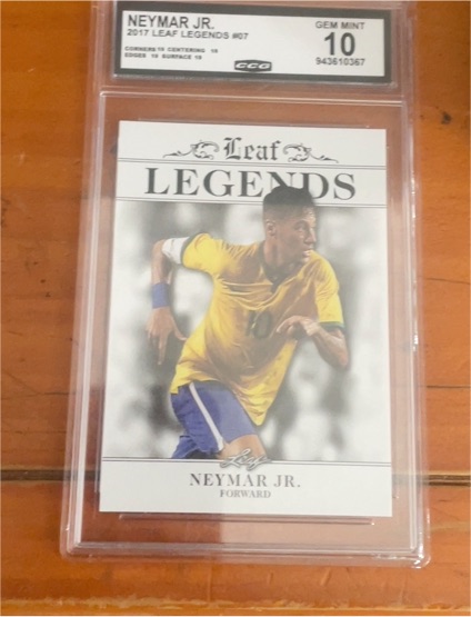 2017 Leaf Legends #07 Neymar Jr. — front