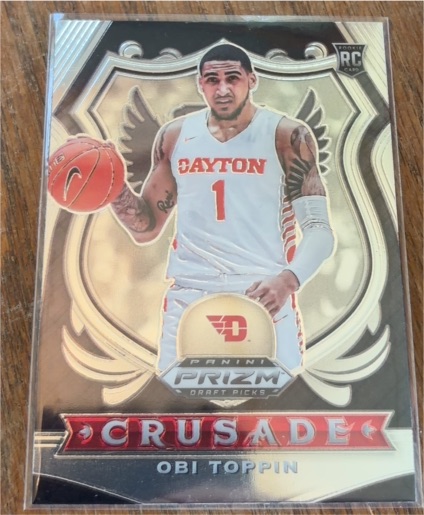 2020 Panini Prizm Draft Picks Crusade #RC-60 Obi Toppin — front