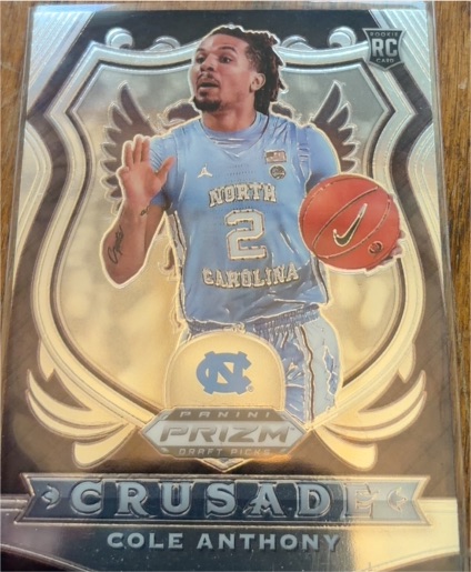 2020 Panini Prizm Draft Picks Crusade #CR-1 Cole Anthony — front