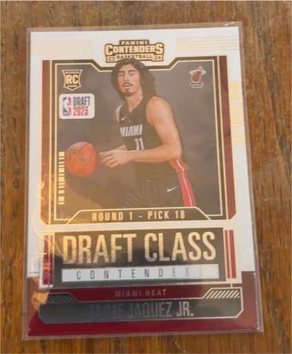 2023 Panini Contenders Basketball #Round 1 - Pick 18 Jaime Jaquez Jr. — front