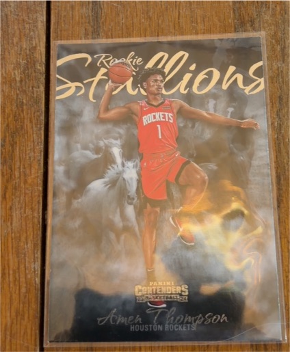 2021 Panini Contenders Basketball Rookie Stallions Amen Thompson — front