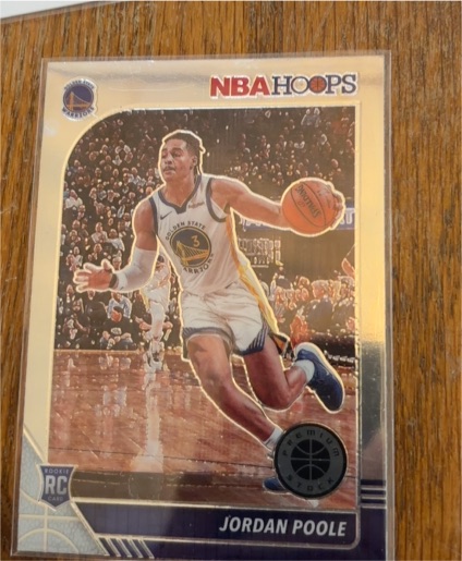 2019 NBA Hoops #3 Jordan Poole — front