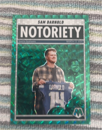 2023 Mosaic Notoriety Sam Darnold — front