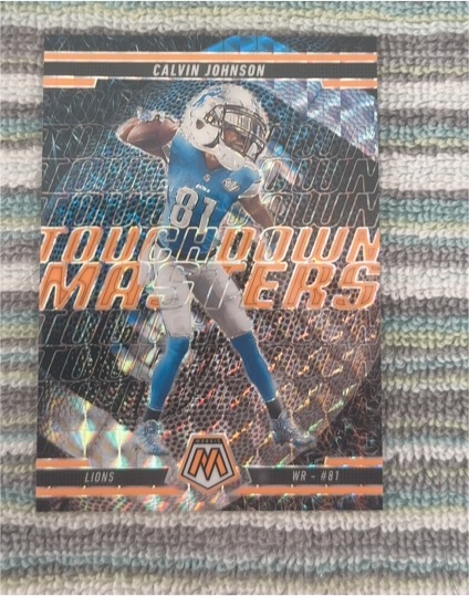 2017 Panini Mosaic Touchdown Masters #TD-1 Calvin Johnson — front