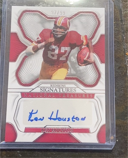 2013 Panini National Treasures Signatures #97 Ken Houston — front