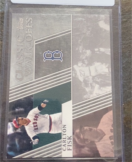 1991 Topps Classic Walk-Offs #W-3 Carlton Fisk — front