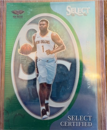 2020 Panini Select #36 Zion Williamson — front