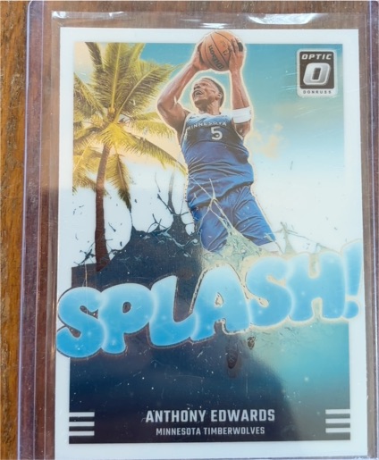 2020 Donruss Optic Splash! Anthony Edwards — front