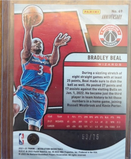 2021-22 Panini Revolution #69 Bradley Beal — front