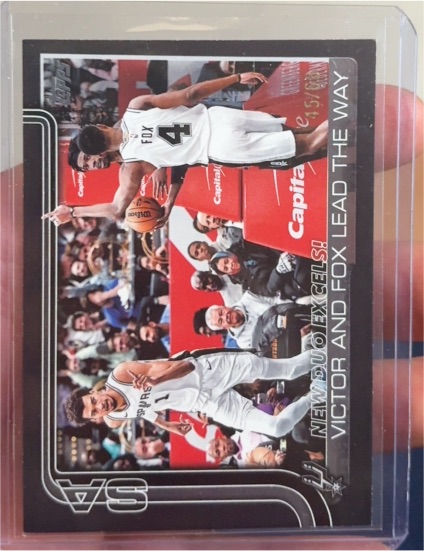 2022 Topps NBA #1 Victor and Fox Lead the Way — front
