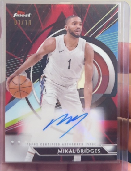 2021 Topps Finest #Mikal Bridges Mikal Bridges — front