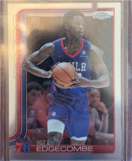 2020 Topps Chrome #206 V.J. Edgecombe — front