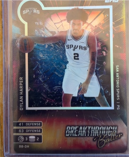 2022 Panini Chronicles Breakthrough Baller #BB-DH Dylan Harper — front