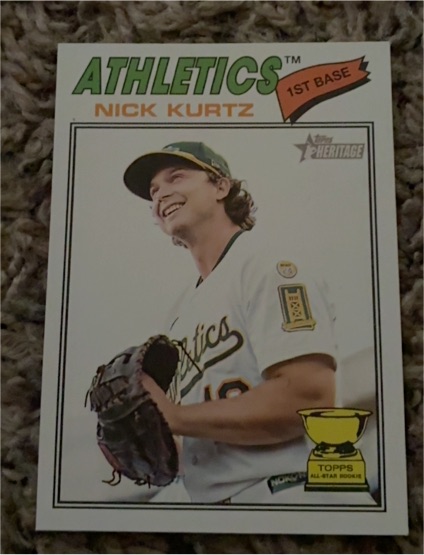2020 Topps Heritage #ATH-1B Nick Kurtz — front