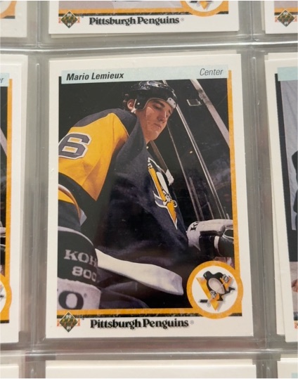 1990 Upper Deck #1 Mario Lemieux — front