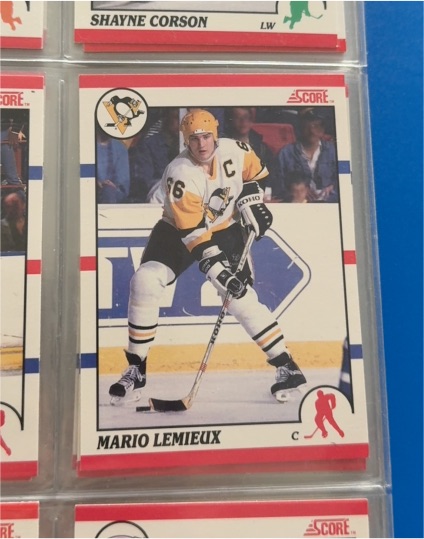 1990 Score #16 Mario Lemieux — front