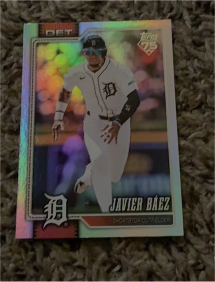 2022 Topps '75 Series #DET Javier Báez — front