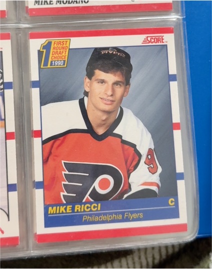 1990 Score #1 Mike Ricci — front