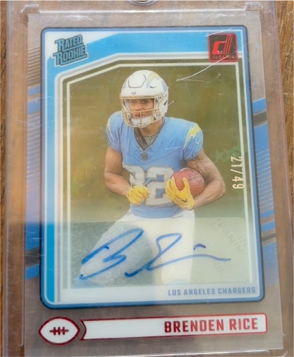 2022 Donruss Rated Rookie #217 Brenden Rice — front