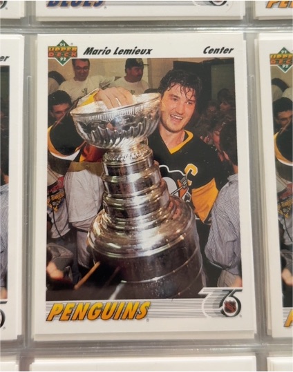 1991 Upper Deck #75 Mario Lemieux — front