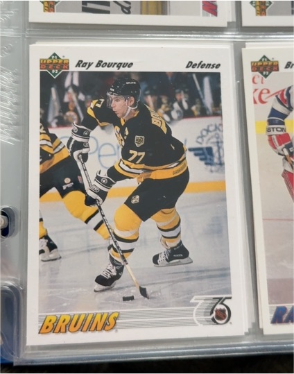 1991 Upper Deck #76 Ray Bourque — front
