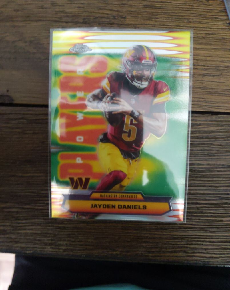 2023 Topps Chrome Power Players #PW-JD Jayden Daniels — front