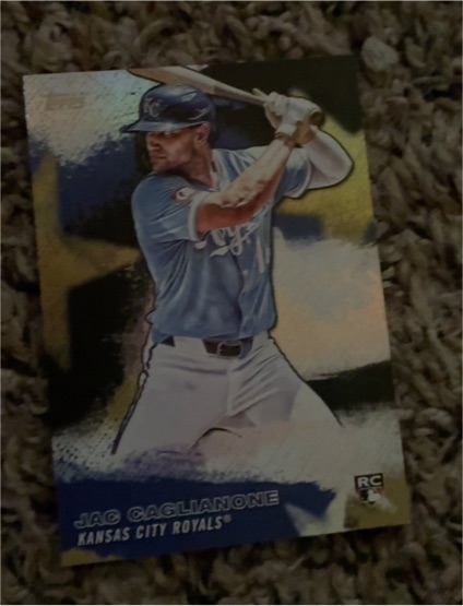 2022 Topps #Jac Caglianone Kansas City Royals Rookie Card — front