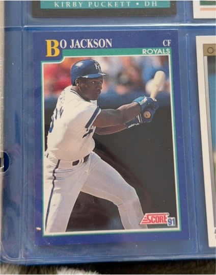 1991 Score #B0 Bo Jackson — front