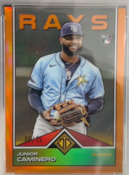 2023 Topps #25 Junior Caminero — front