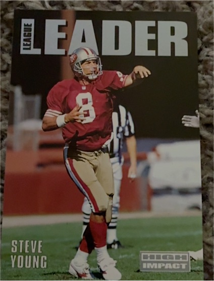 1991 High Impact League Leader Steve Young — front