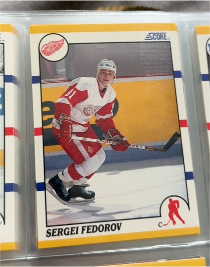 1990 Score #61 Sergei Fedorov — front