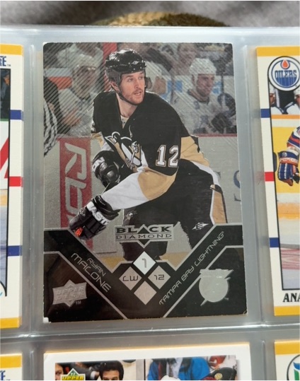 2011 Upper Deck Black Diamond #1 Ryan Malone — front