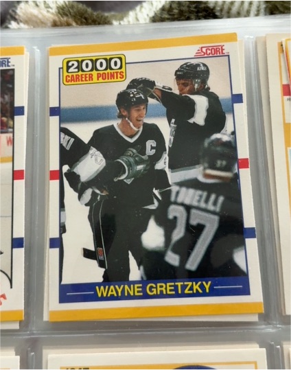 1991 Score #2000 Career Points Wayne Gretzky — front