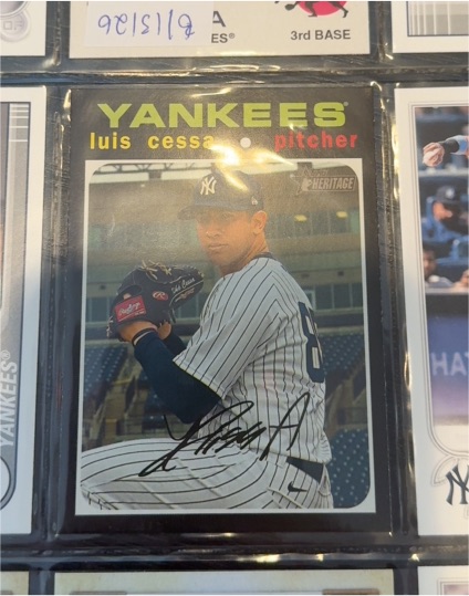 2018 Topps Heritage #H-150 Luis Cessa — front