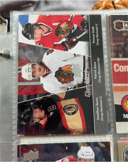 2007 Upper Deck #100 Duncan Keith / Patrick Kane / Jonathan Toews — front