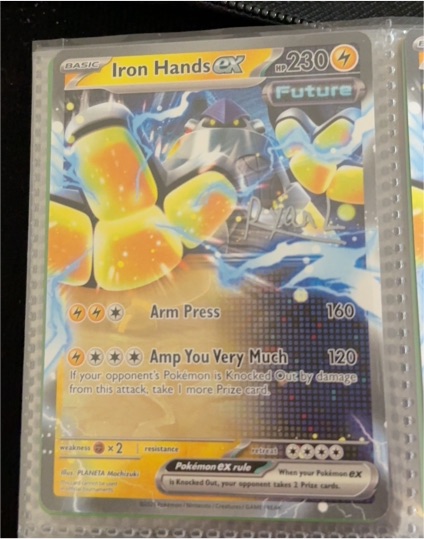 2022 Pokémon Scarlet & Violet #163 Iron Hands ex — front