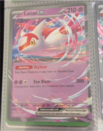 2014 Pokémon XY #89 Latias ex — front