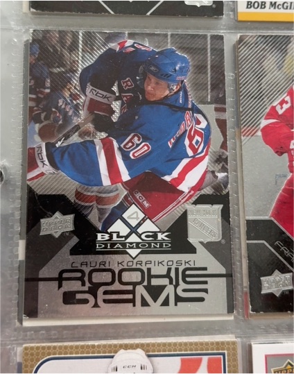 2004 Upper Deck Black Diamond #4 Lauri Korpikoski Rookie Gems — front