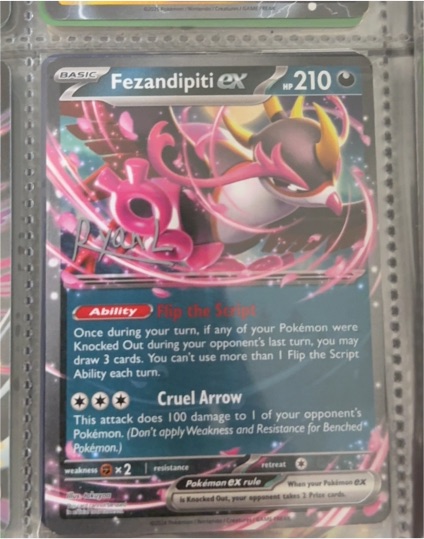 2014 Pokémon XY #123 Fezandipiti ex — front